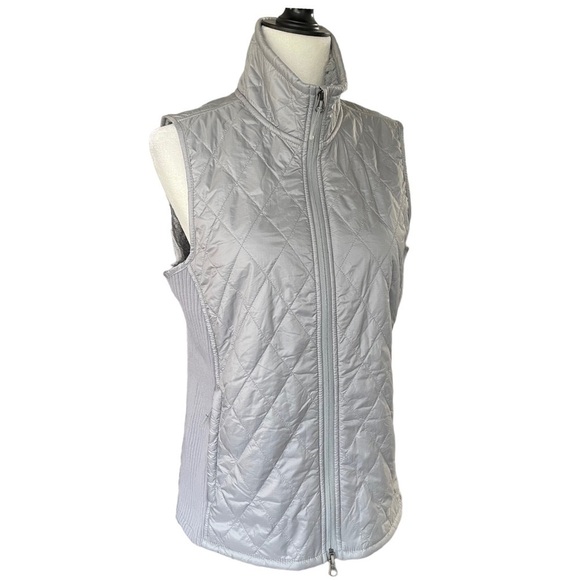 L.L. Bean Women's Fleece-Lined PrimaLoft Vest Gray Size Medium Regular - Picture 3 of 12